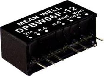 DC/DC měnič napětí, modul Mean Well DPBW06F-12, 250 mA, 6 W, Počet výstupů 2 x