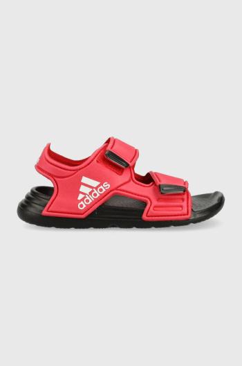 Dětské sandály adidas ALTASWIM C červená barva