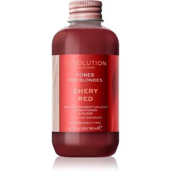 Revolution Haircare Tones For Blondes tónovací balzám pro blond vlasy odstín Cherry Red 150 ml