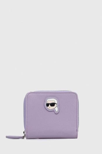 Peněženka Karl Lagerfeld fialová barva