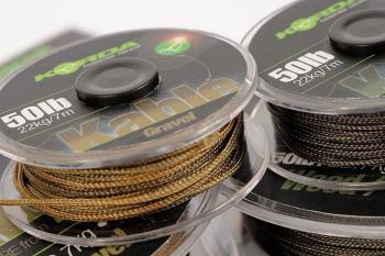 Korda Olověná šňůra Kable Leadcore 50lb - Weed 25m