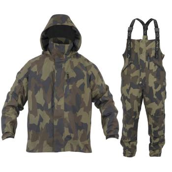 Avid carp bunda ripstop camo jacket + kalhoty ripstop camo salopettes - m