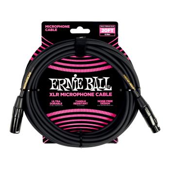 Ernie Ball 20' XLR Cable Black