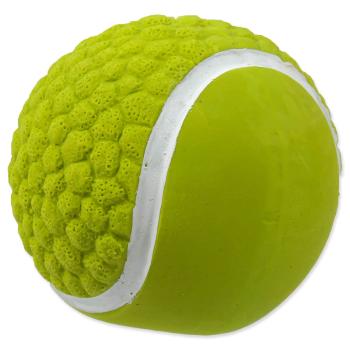 Hračka DOG FANTASY Latex míč tenisový se zvukem 7,5 cm 1 ks