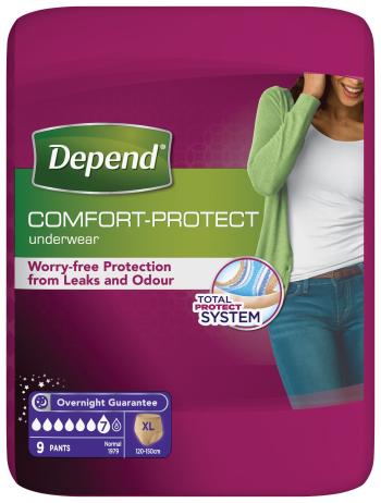 Depend Natahovací kalhotky ® Normal XL pro ženy 9 ks