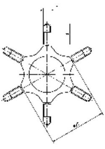 Kódovací hvězdice CS-STL1550 (51550000001), červená