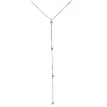 NUBIS® Střibrný náhrdelník se zirkony - NB-2130