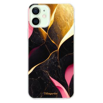 Odolné silikonové pouzdro iSaprio - Gold Pink Marble - iPhone 12 mini