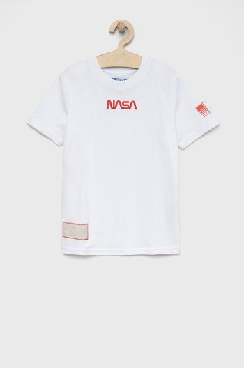 Dětské bavlněné tričko Jack & Jones bílá barva, s aplikací