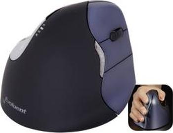 Optická ergonomická myš Evoluent Vertical Mouse 4 VM4RW VM4RW, ergonomická, černá, stříbrná