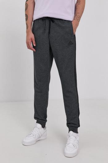 Kalhoty adidas H12256 pánské, šedá barva, hladké