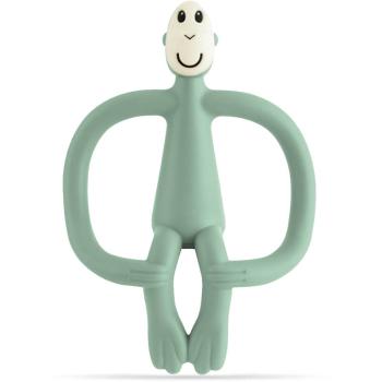 Matchstick Monkey Teething Toy and Gel Applicator kousátko s kartáčkem 2 v 1 Mint Green 1 ks