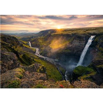 Ravensburger 167388 Skandinávie Vodopád Haifoss, Island 1000 dílků  (4005556167388)