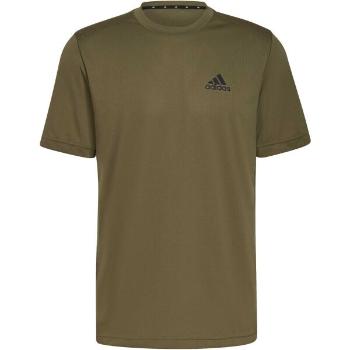 adidas PL T Pánské sportovní tričko, khaki, velikost L