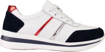 DÁMSKÉ BÍLÉ KOŽENÉ SNEAKERSY GD-XF-49W/N/R Velikost: 40