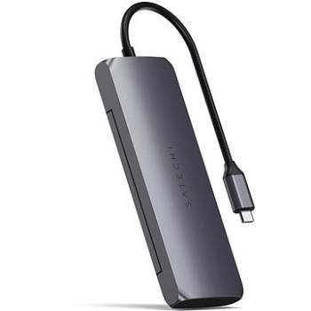 Satechi Aluminium USB-C Hybrid Multiport adapter (SSD Enclosure, HDMI 4K, 2 x USB-A 3.1 Gen 2 up to  (ST-UCHSEM)