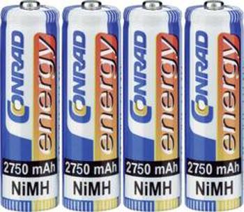 Akumulátory Conrad energy, Ni-MH, AA, 2700mAh, 4 ks