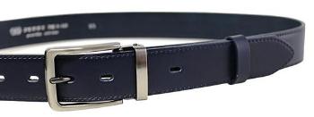 Penny Belts Pánský kožený společenský opasek 35-020-2-56 blue 100 cm