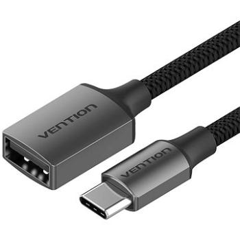 Vention USB-C to USB-A (F) 2.0 Female OTG Cable 0.15m Gray Aluminum Alloy Type (CCWHB)