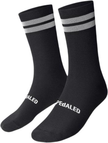 PEdALED Odyssey Primaloft Reflective Socks - Black 39-42