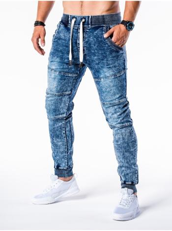 Men's jeans joggers P551 - light blue