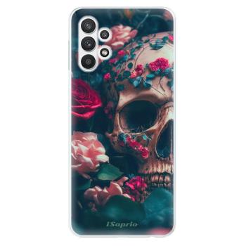 Odolné silikonové pouzdro iSaprio - Skull in Roses - Samsung Galaxy A32 5G