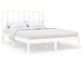 Rám postele bílý masivní dřevo 120 × 200 cm, 3106764 (3106764)