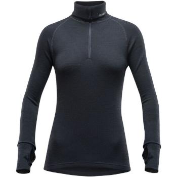 Devold EXPEDITION WOMAN ZIP NECK Dámské funkční triko, černá, velikost