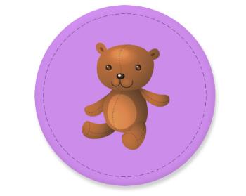 Placka magnet Medvídek Teddy