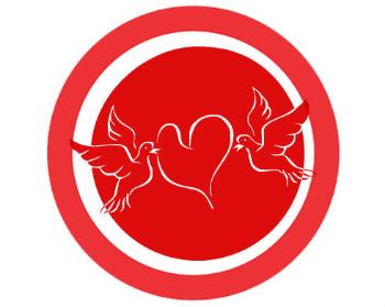 Samolepky zákaz - 5ks Zamilovaní ptáčci