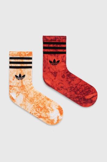 Ponožky adidas Originals 2-pack oranžová barva, IN6308