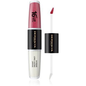 Dermacol 16H Lip Colour dlouhotrvající rtěnka a lesk na rty odstín 39 2x4 ml