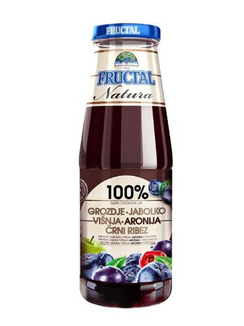 Fructal Natura Aronie 100% hrozno jablko višně 700 ml