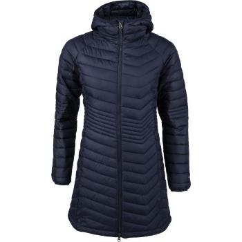 Columbia POWDER LITE MID JACKET Dámská dlouhá zimní bunda, tmavě modrá, velikost S