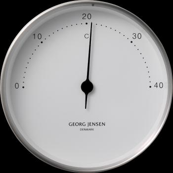 Nerezový teploměr KOPPEL 10 cm, bílý ciferník - Georg Jensen