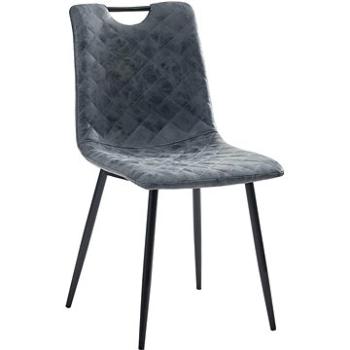 Jídelní židle 4 ks černé umělá kůže (282608)