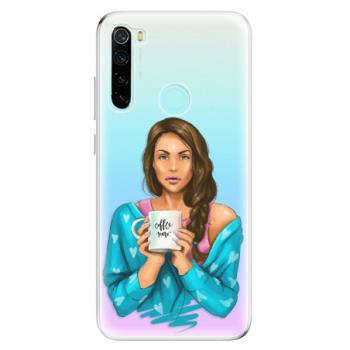 Odolné silikonové pouzdro iSaprio - Coffe Now - Brunette - Xiaomi Redmi Note 8