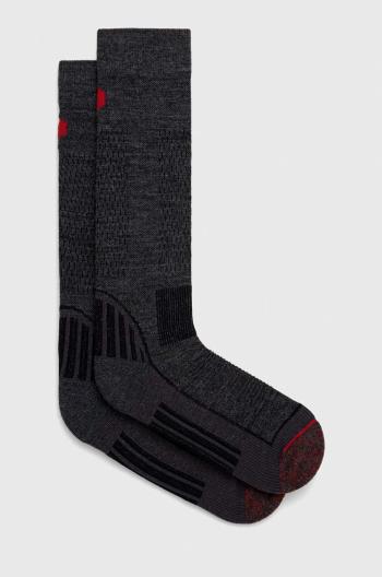 Lyžařské ponožky Peak Performance šedá barva