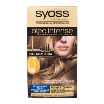 Syoss Oleo Intense Permanent Oil Color 50 ml barva na vlasy pro ženy 7-10 Natural Blond na barvené vlasy; na blond vlasy