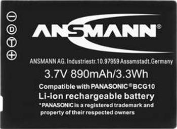 Akumulátor do kamery Ansmann náhrada za orig. akumulátor DMW-BCG10e, DMW-BCG10 3.7 V 890 mAh