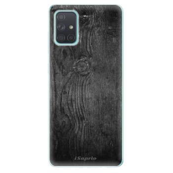 Odolné silikonové pouzdro iSaprio - Black Wood 13 - Samsung Galaxy A71