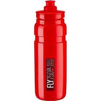 Elite Cyklistická láhev na vodu FLY RED bordeaux logo 750 ml (8020775035924)