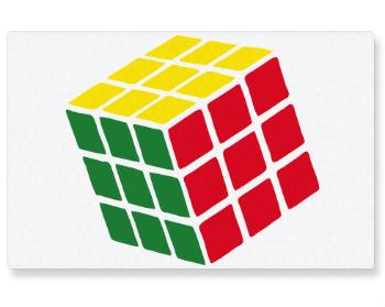 Kuchyňské prkénko Rubikova kostka