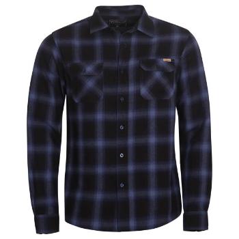 Willard NYXIS Pánská flanelová košile, tmavě modrá, velikost L