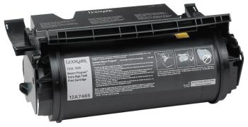 Lexmark originální toner 12A7465, black, 32000str., return, Lexmark T632, T634