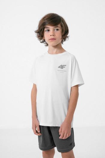 Dětské tričko 4F bílá barva
