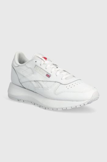 Kožené sneakers boty Reebok Classic CLASSIC LEATHER bílá barva, 100074458