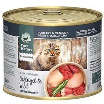 Pure Nature Cat Senior konzerva Drůbeží a Zvěřina 200g (RD-PNCS00200PV-5868-CS)