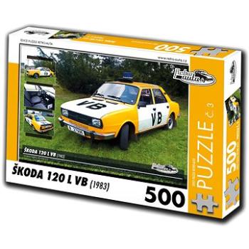 Retro-auta Puzzle č. 3 Škoda 120 L VB (1983) 500 dílků (8594047726037)