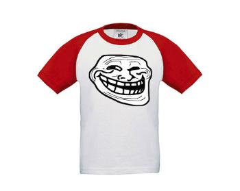 Dětské tričko baseball MEME Troll